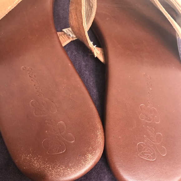 Matt Bernson Cognac Leather Strappy Sandals - Picture 4 of 8